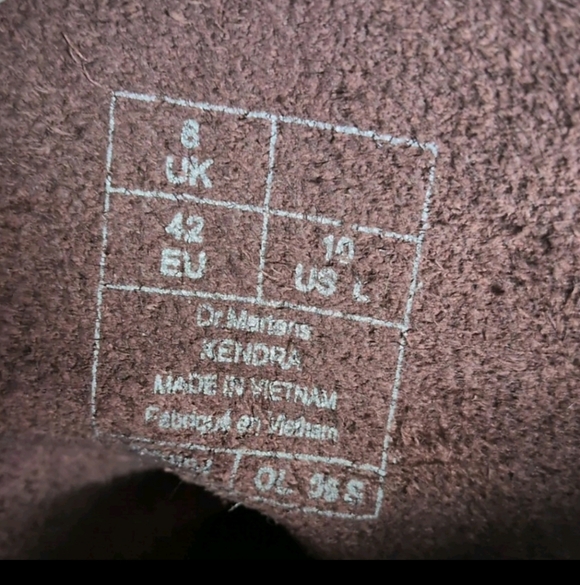 Dr Martens Kendra Cherry Red Arcadia Genuine Leather Heeled Boots Sz 10 - Picture 10 of 10